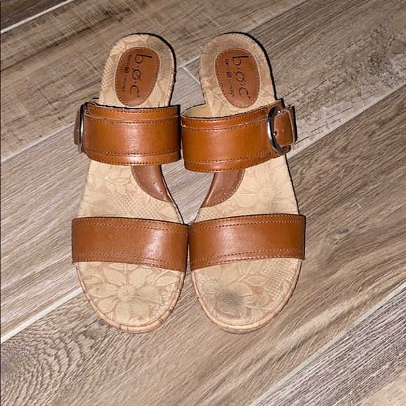 Super Cute b.o.c. Slip on cork mule sandal! Sz9 - Picture 2 of 9